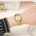 supplier watch Gold stainless steel mesh bracelet waterproof quartz women wristwatch WWOOR 8852